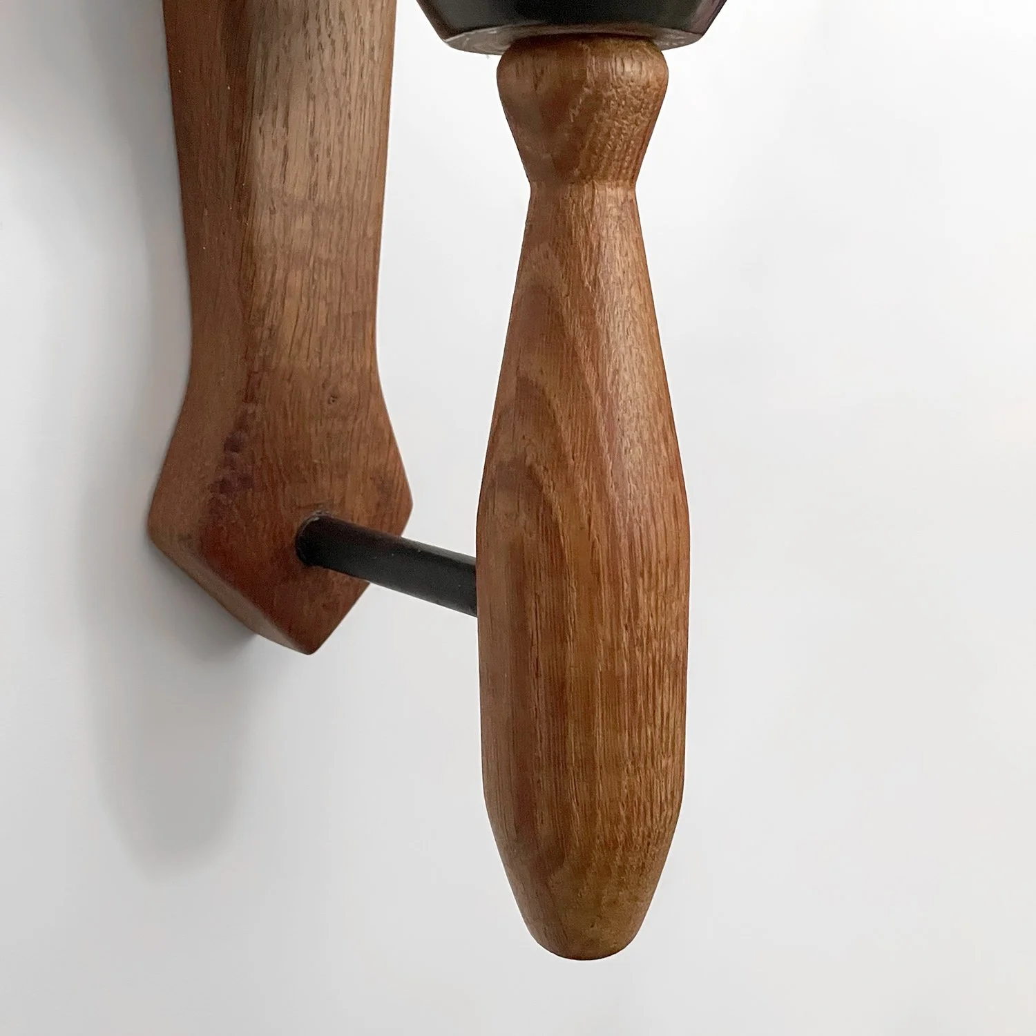 Guillerme et Chambron French Oak & Ceramic Sconces 8 web.jpg