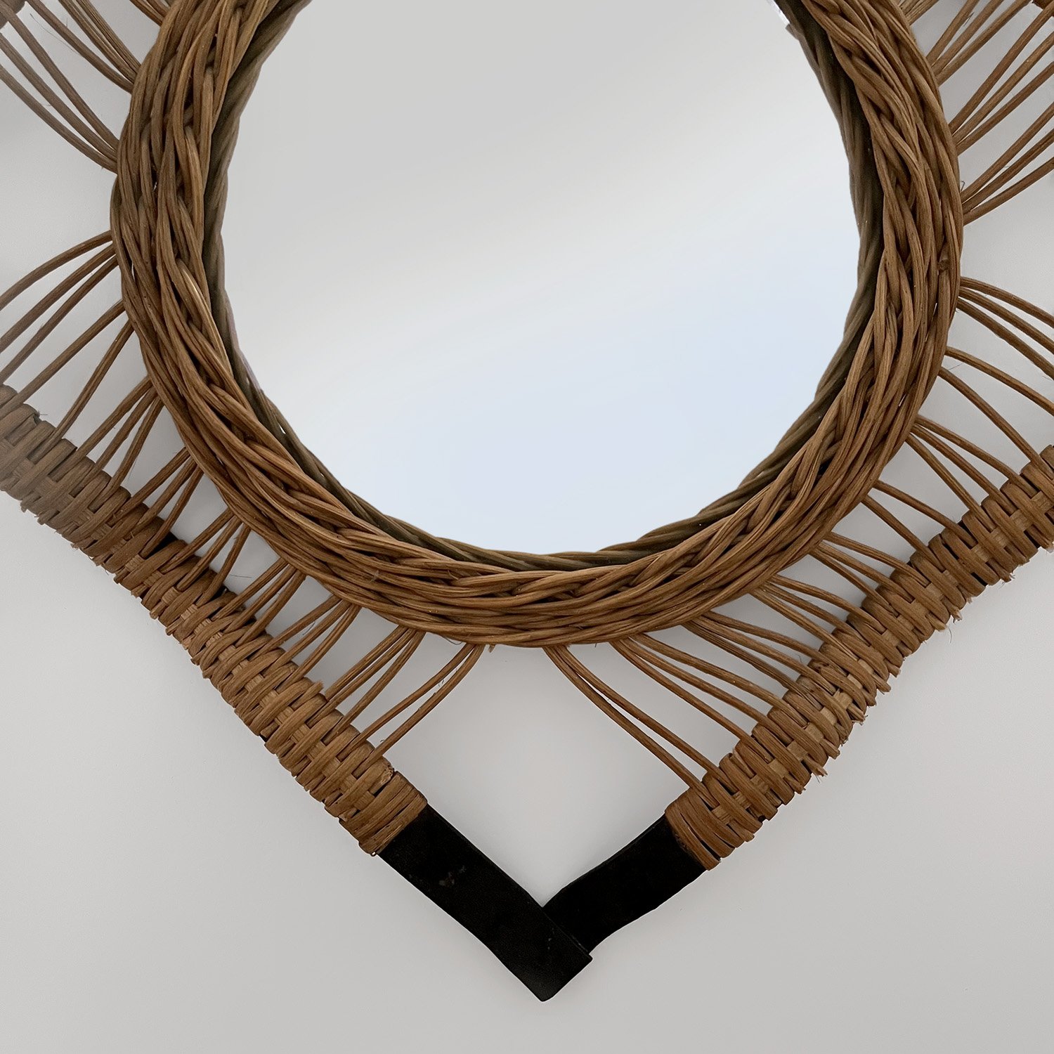 French Rattan and Iron Convex Mirror 10 web.jpg