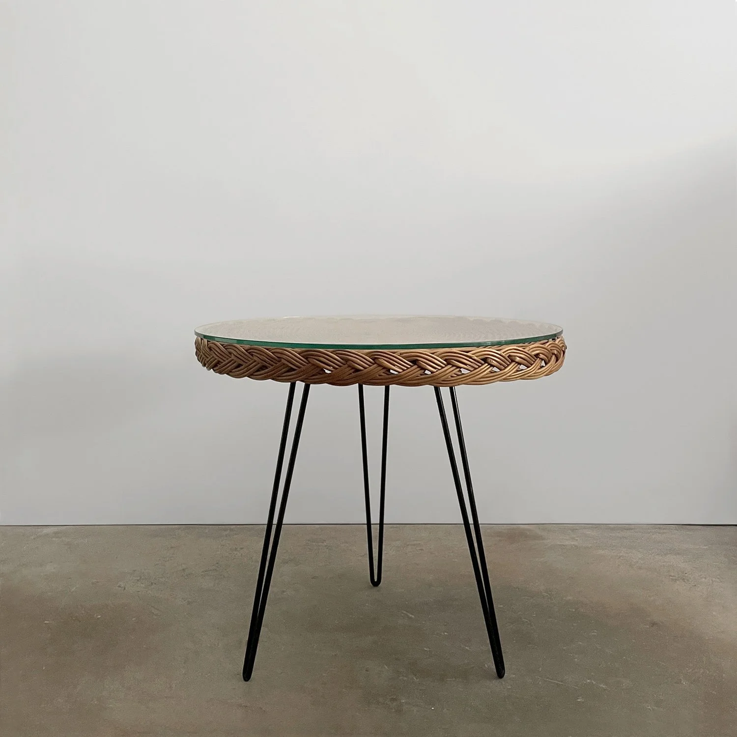 French Wicker & Iron Tripod Table 2 web.jpg