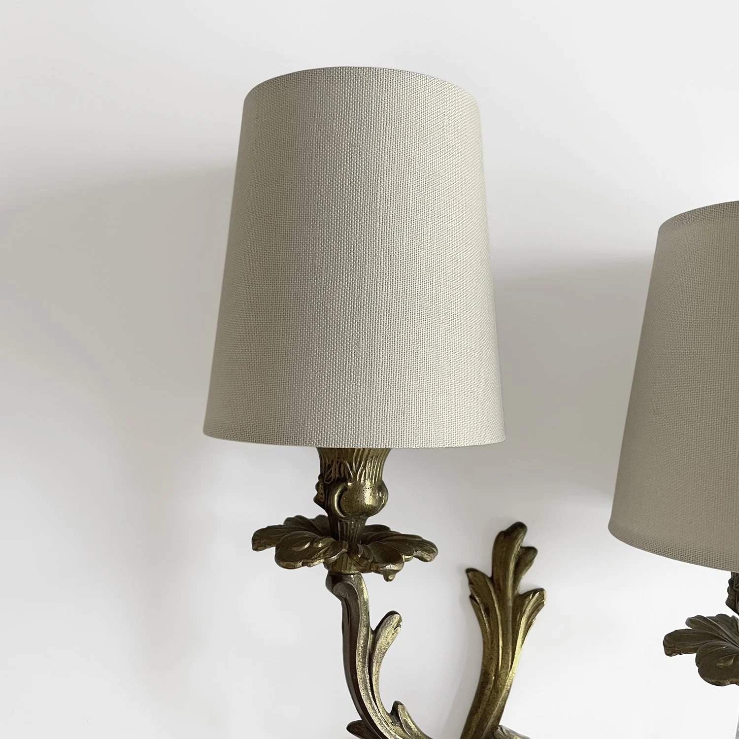 French Aged Bronze Floral Double Light Sconces 5 web.jpg
