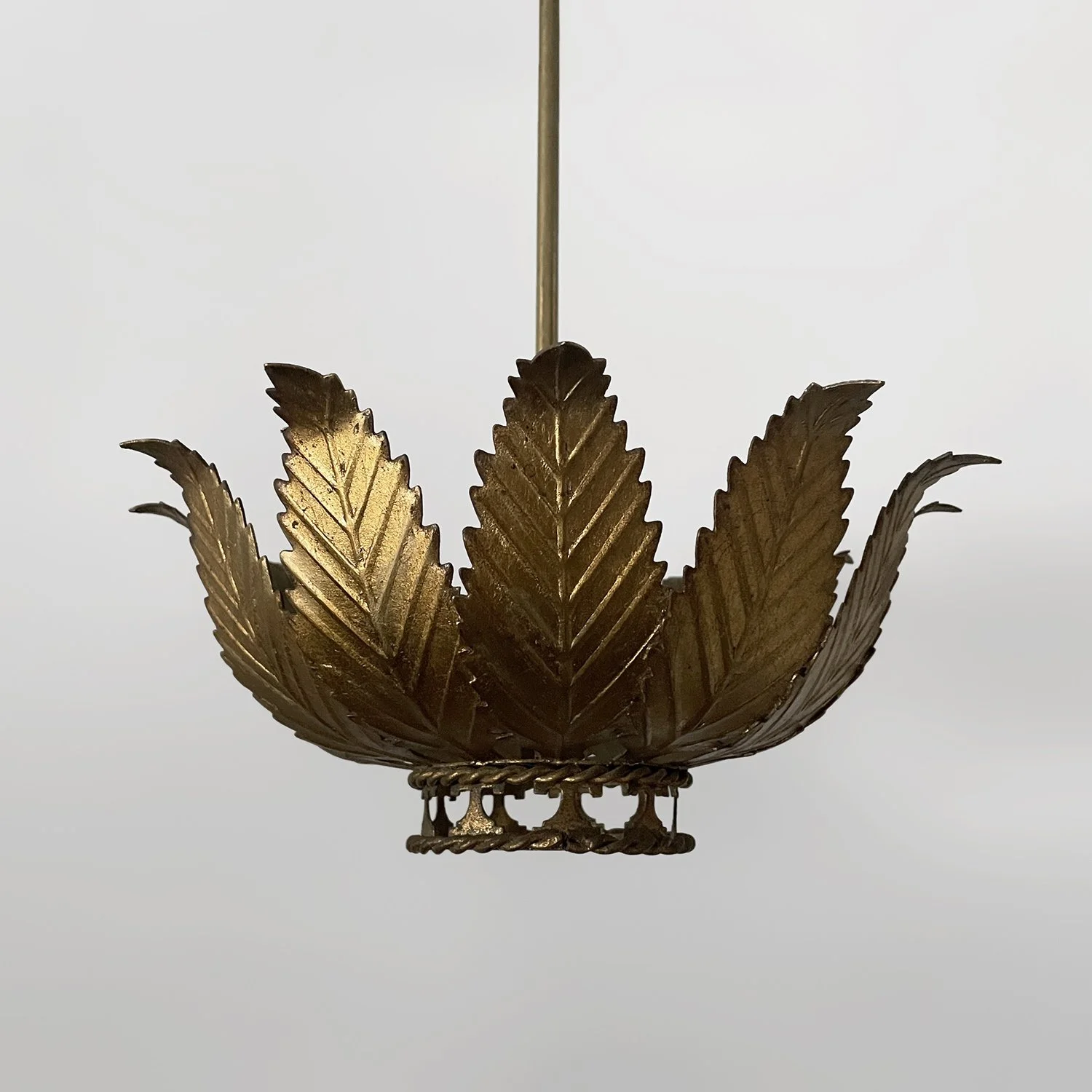 French Art Deco Floral Leaf Ceiling Light 8 web.jpg