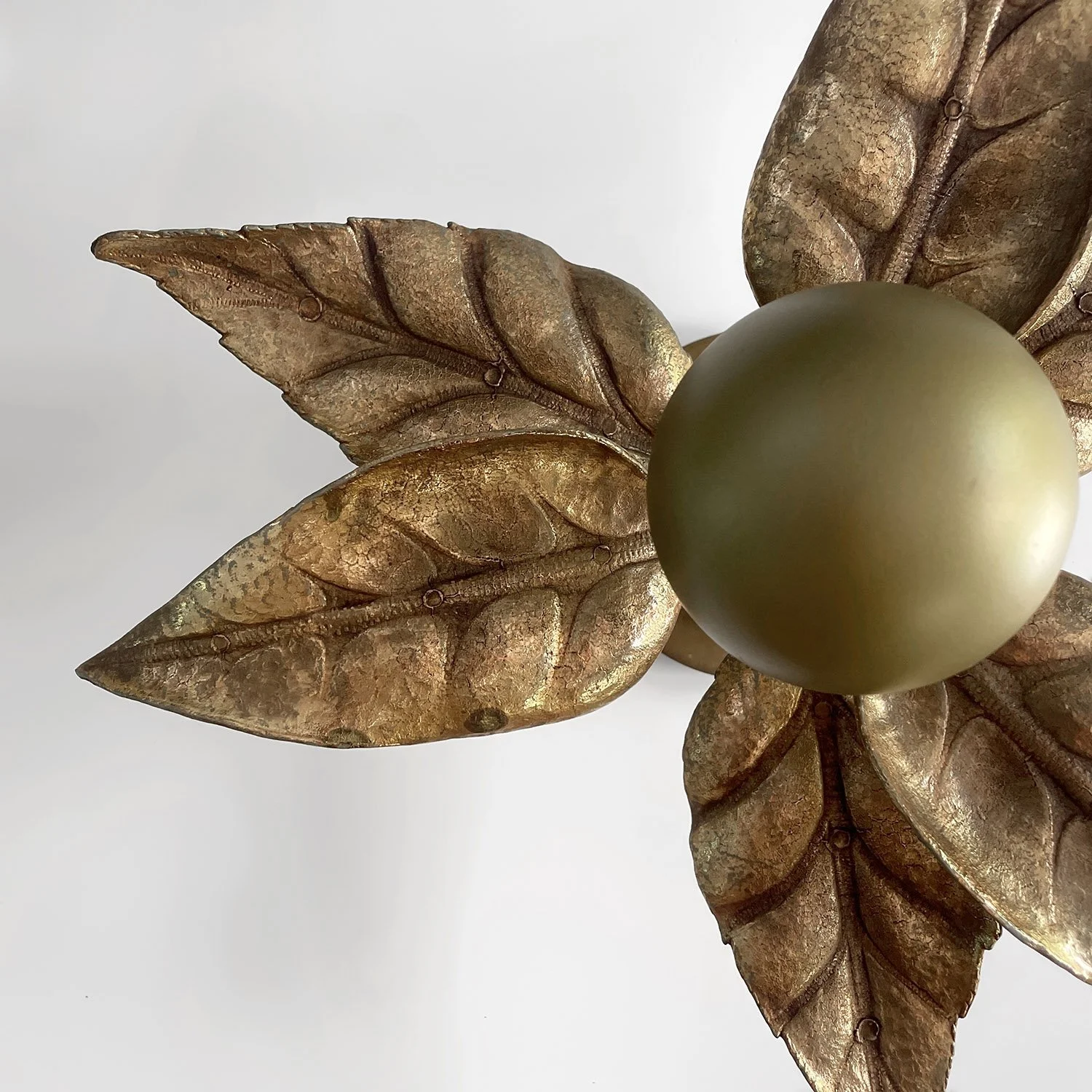 Pair of Belgian Floral Leaf Wall Lights 9 web.jpg
