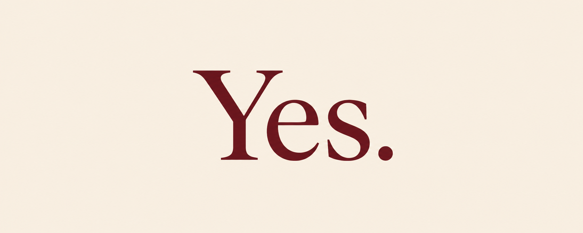 Her Yes Keeps Saving Me