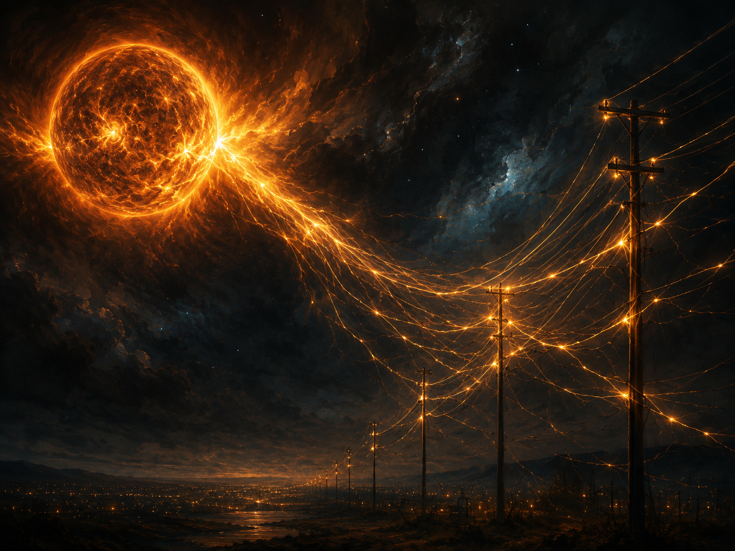 The Sun in the Wires