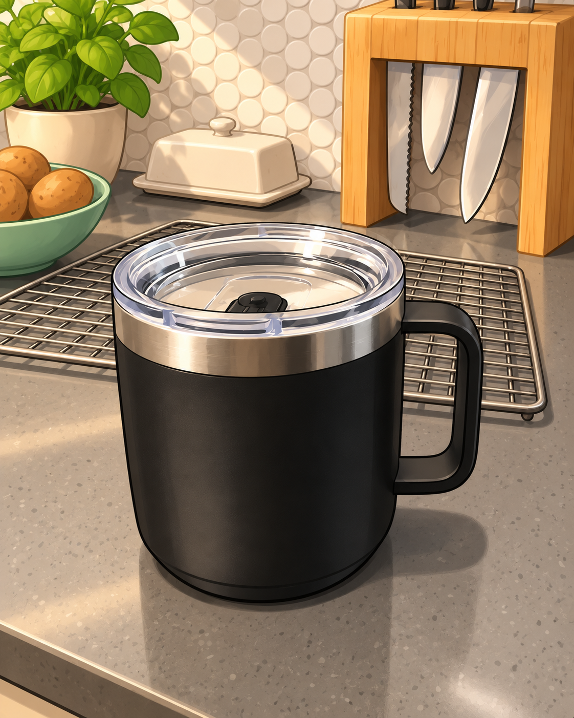 The Mug Has a Lid Now
