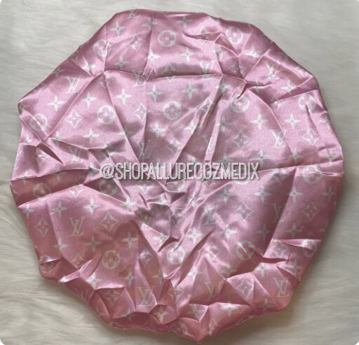 Pink and white LV bonnet — AllureCozmedix