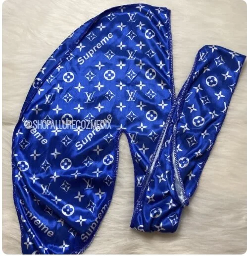 Blue Supreme LV durag AllureCozmedix