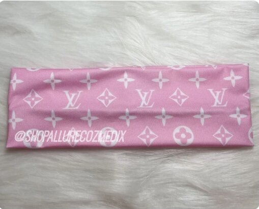 Pink LV headband — AllureCozmedix