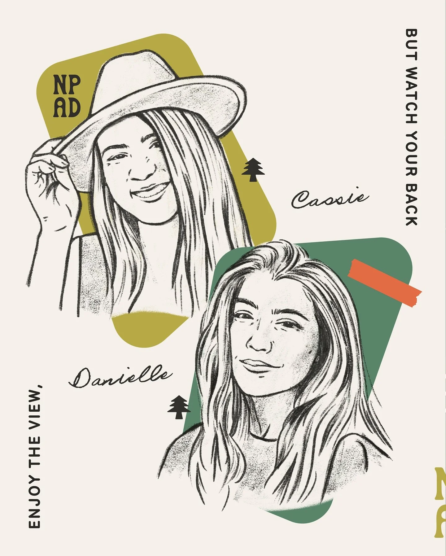 A closer look at some of the NPAD brand refresh work 🏕️ 

NPAD has grown to one of the top true crime + nature podcasts with over 49 million downloads, and it&rsquo;s been an honor to help them bring their brand to life over the years 🎉 

Comment &