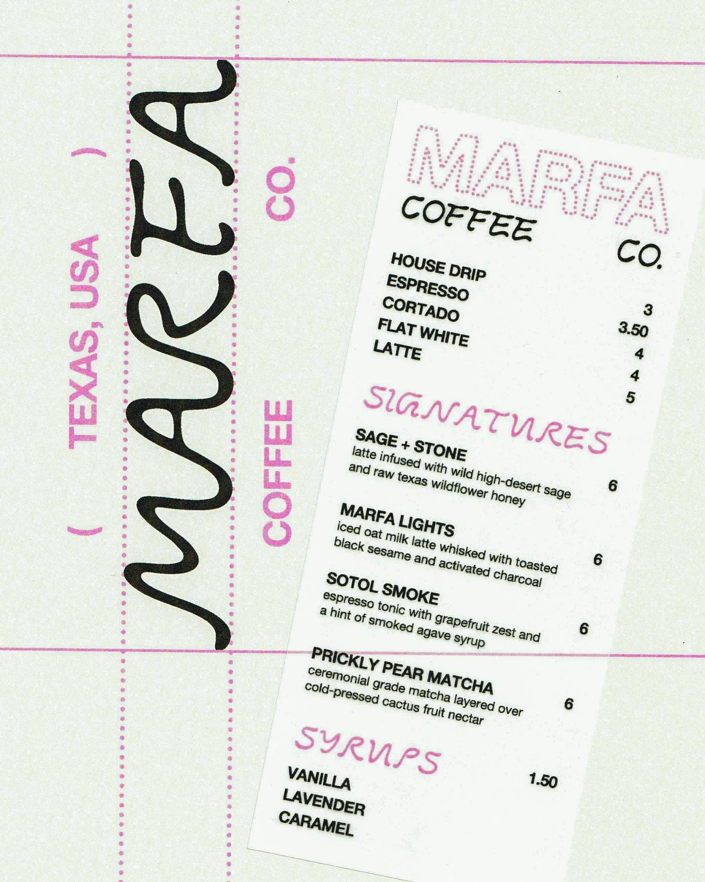 ( concept ) marfa coffee co. brand visuals built with my new font, latigo 🪩 getting excited for my west texas road trip.

grab the commercial license or book a custom brand identity, link in bio 🔗