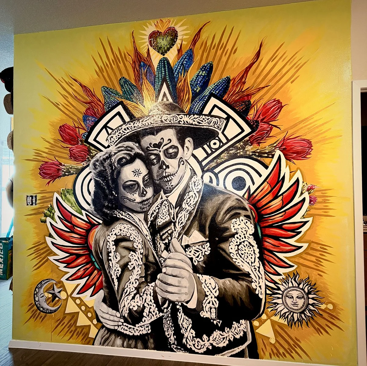 "Amor Eterno"-10x10' private living room mural