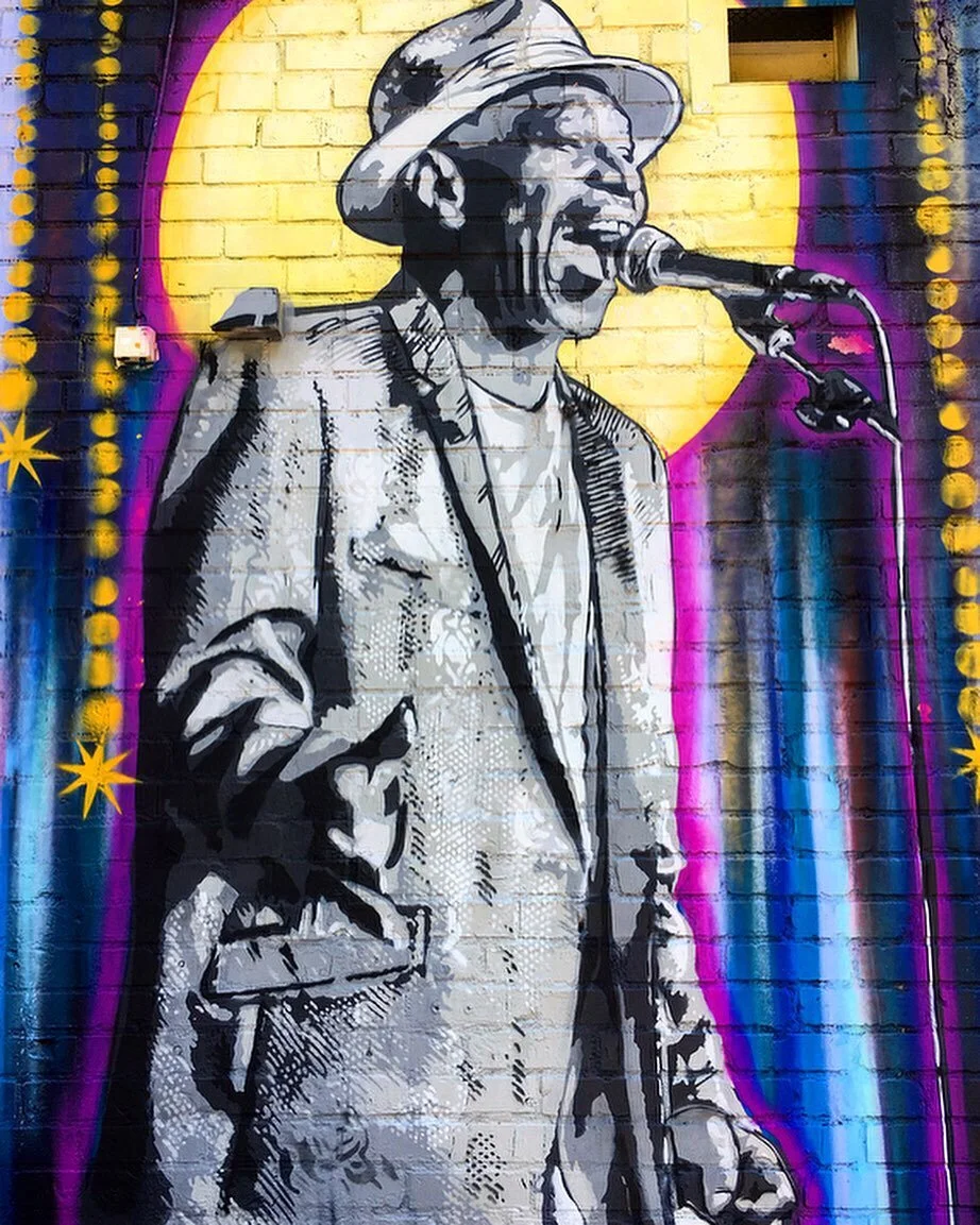 "Soulman Sam' mural detail from Boys Heart and Soul