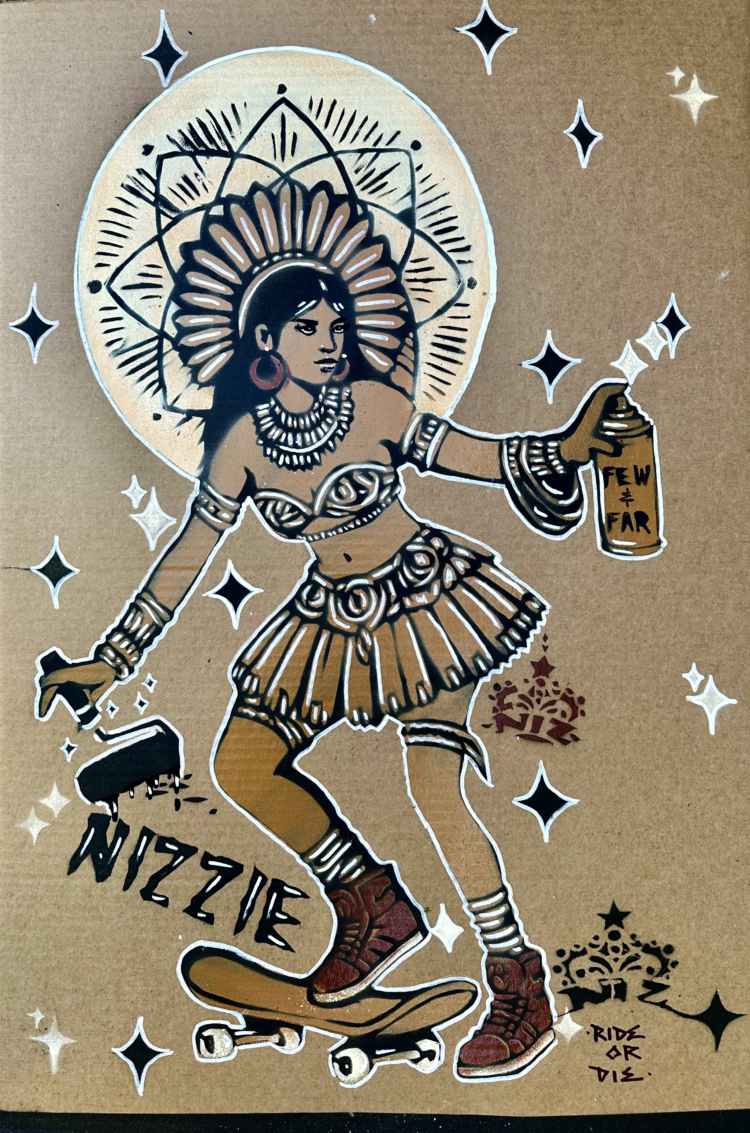 "Borderland Baddie"-12x18" limited edition archival giclee print-$50