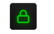 Green lock icon on black background