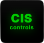 Green text on black background displaying 'CIS controls'