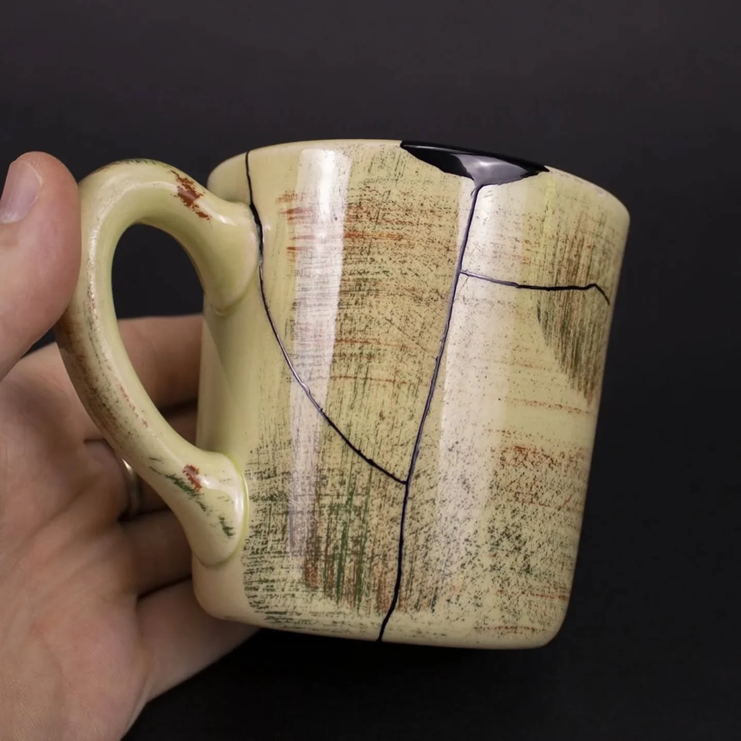 Our client commissioned us for her husband's favorite mug which was his dad's.  She kept this project secret to surprise him. We were so happy to help! 🥰