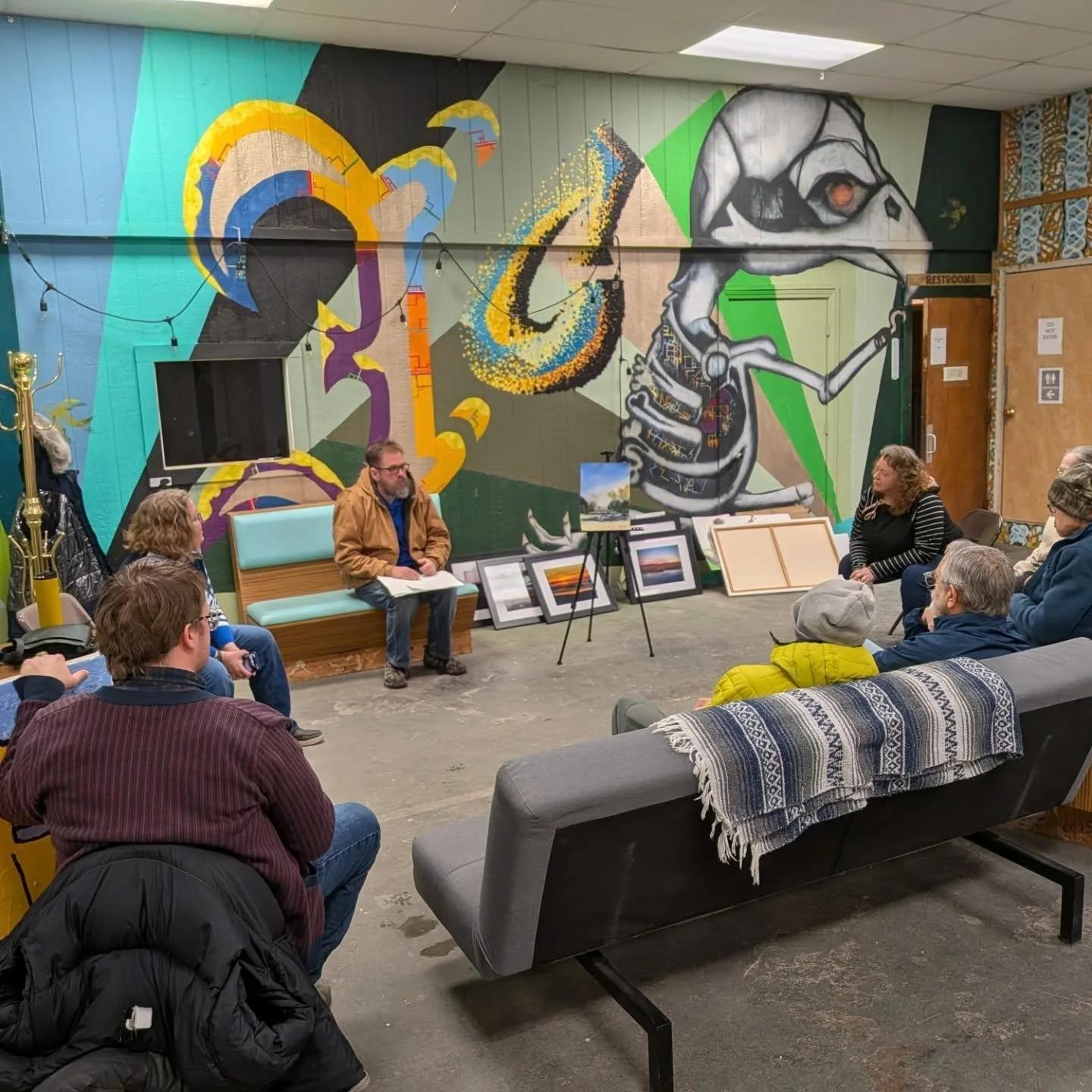 Thank you @lawrence_art_guild_association for hosting the third-Saturday critique. We get great insight every time. We hope artists out there who want to show and tell, or need some people's opinions, or make connections with other artists will come 