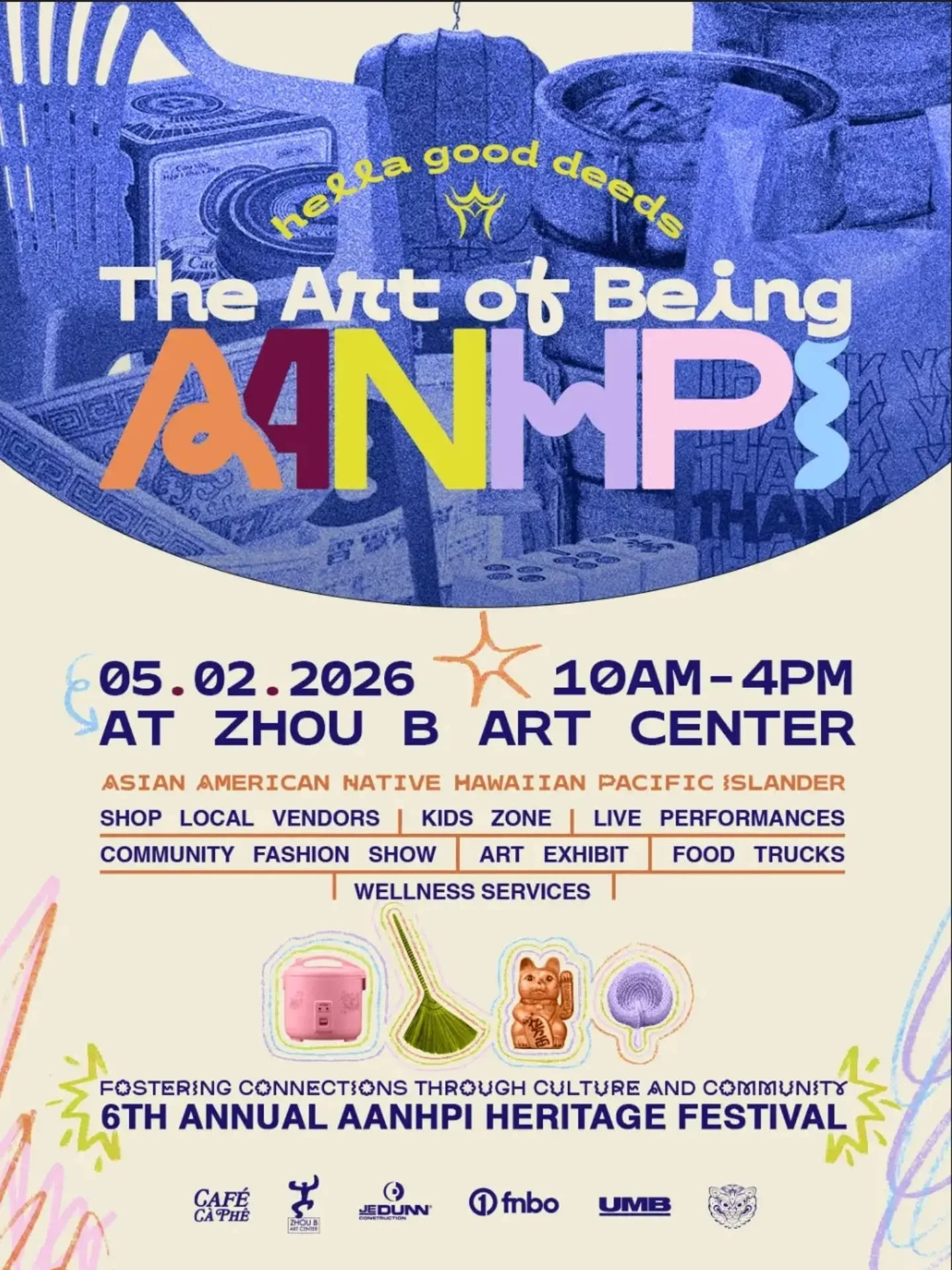 So excited to be a part of the AANHPI Heritage Festival. May 2nd, this Saturday!