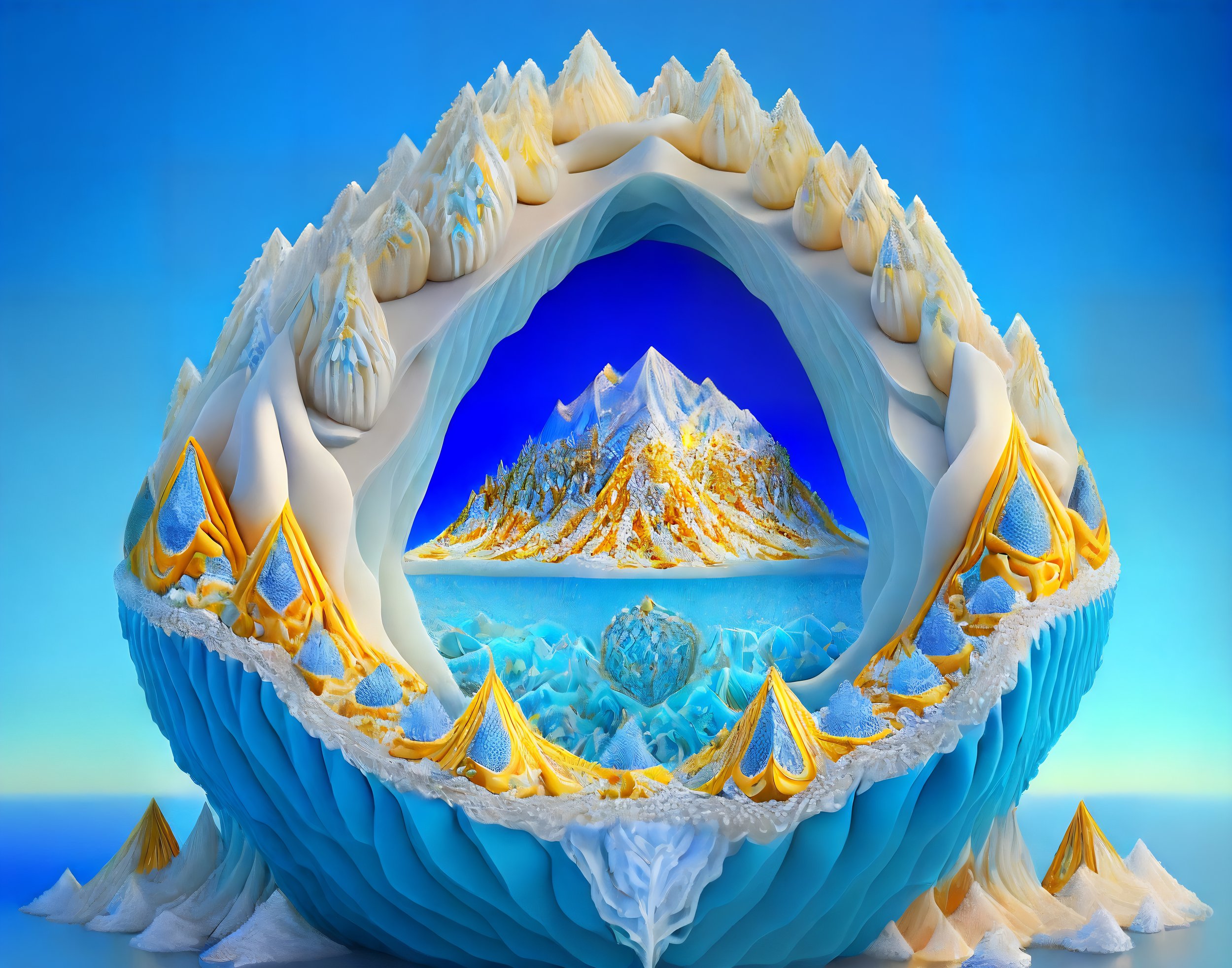 "Tri-Fold Icy Reverie" Feb. 1st, 2024