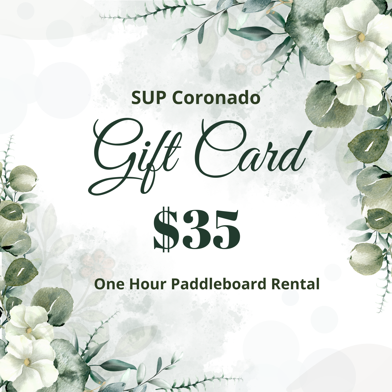 SUP Coronado Gift Card - One Hour Paddleboard Rental