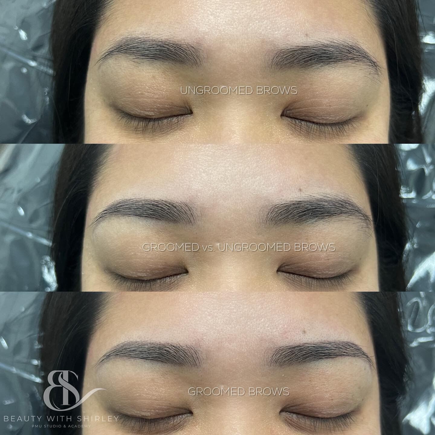 The importance of maintaining  and grooming your eyebrows.

Cleaning your brows can make them appear darker and more defined. They may not be as light as you think.

Don&rsquo;t waste your investment and your beautiful brow shape by letting your natu