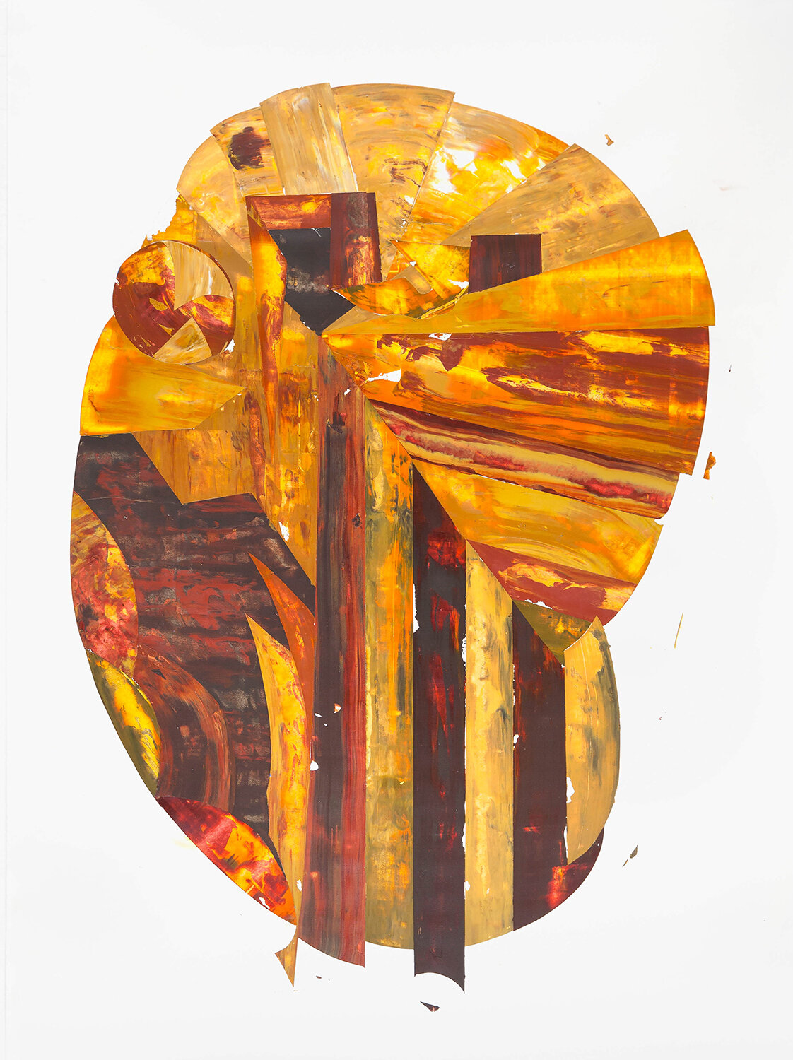 Inception, 2016, acrylic on 300 lb paper, 30 x 22 inches
