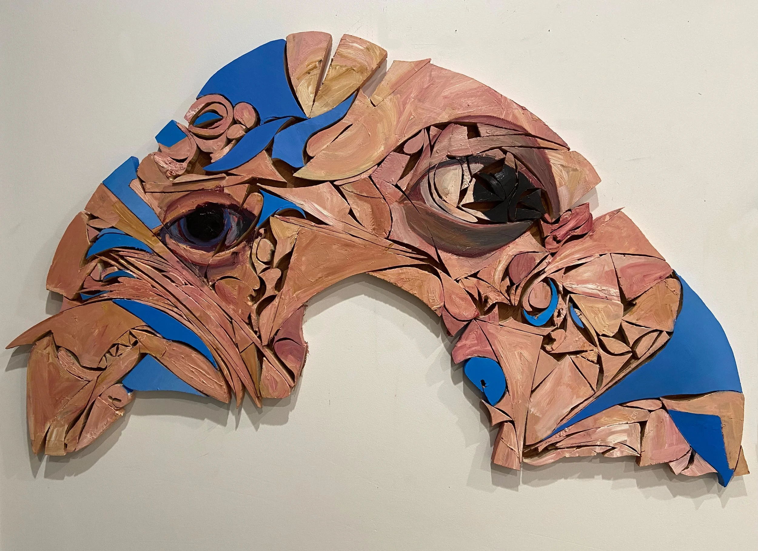 Arch, 2022, oil on shaped wood, 26 x 45 inches