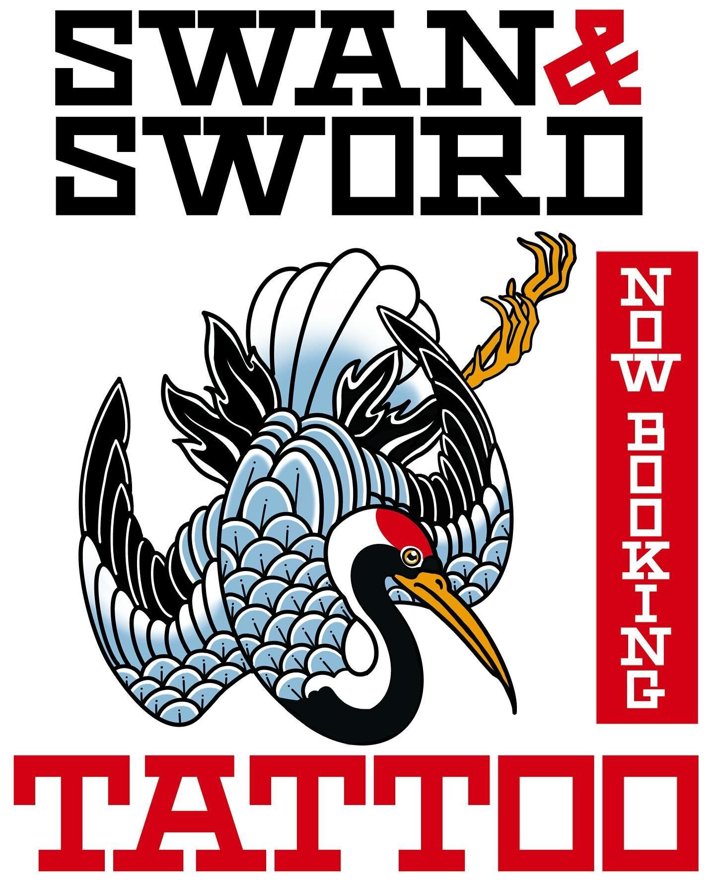 🔥 Exciting News! 🔥 

Swan and sword Tattoo is taking new clients! 🖊️ Book your spot now with our artists:

🎨 @andregarciaart: Japanese inspired, Anime/Manga, and pop culture/Nerdy tattoos. 🌸🗡️

🖌️ @tofuthiefzzz (aka Lynnz Perry) : Black &amp; 