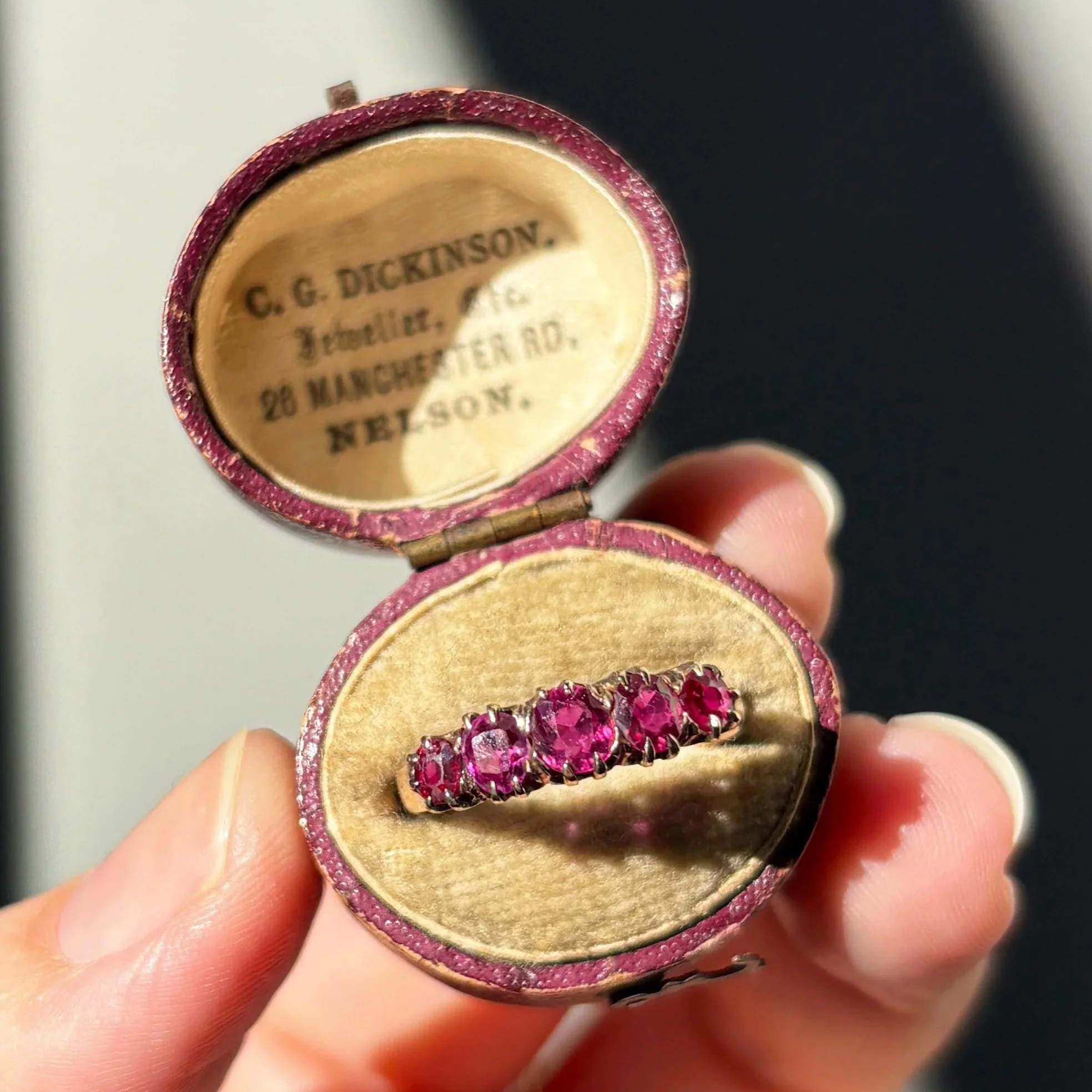 Antique Ruby Ring in Rose Gold