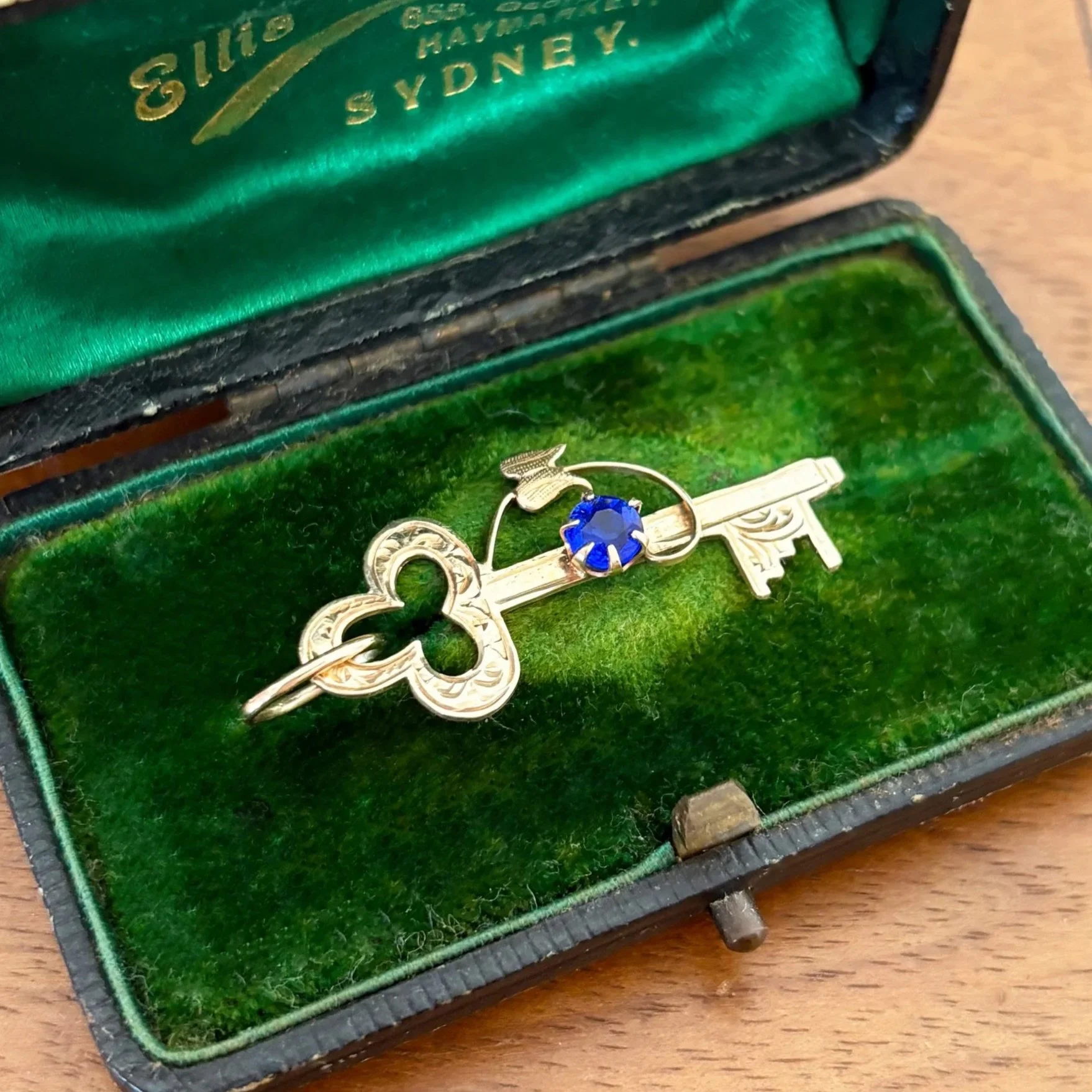 Antique Key Pendant in 9ct Gold