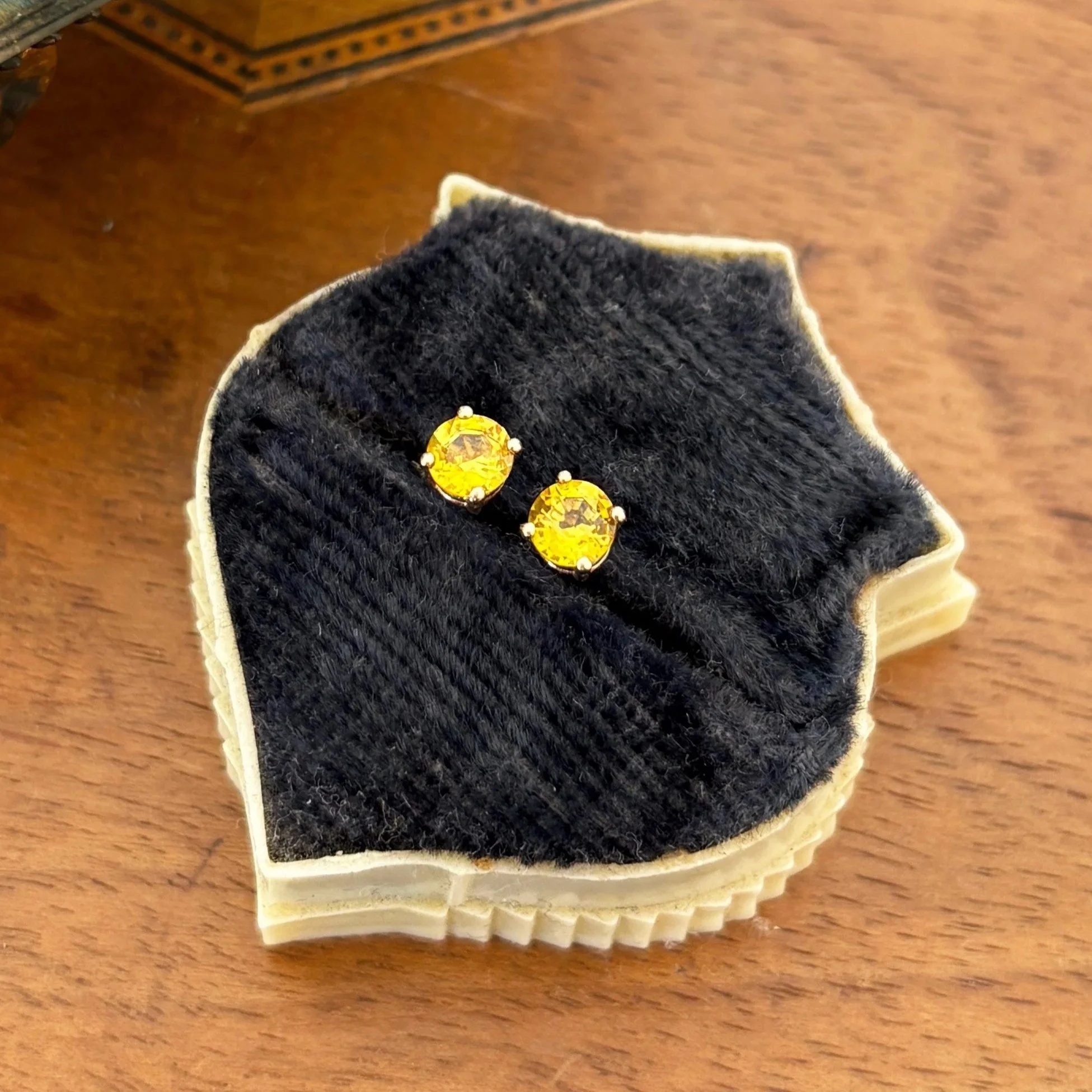 Citrine Stud Earrings in 9ct Gold