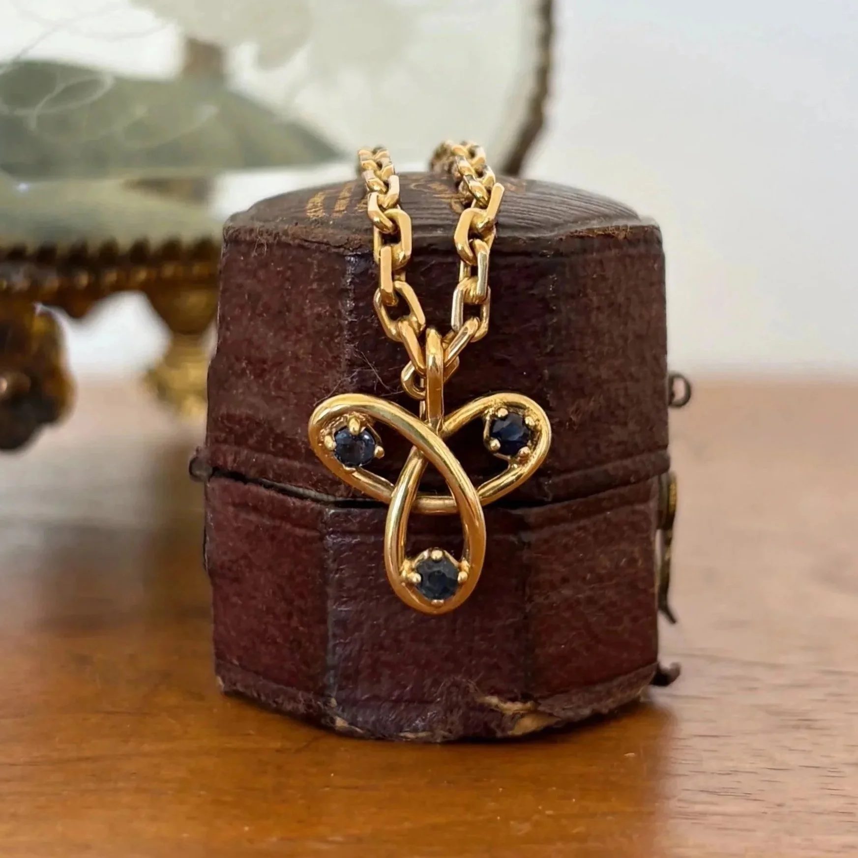 Sapphire Pendant in 9ct Gold