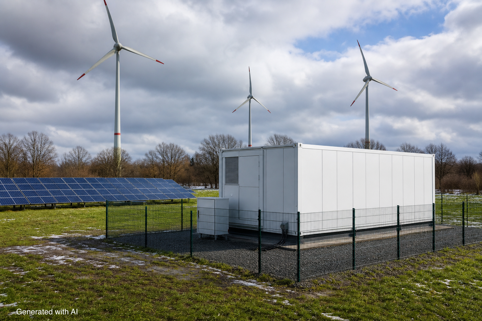 Erlöse von co-location Batteriespeichern im März 2026 - Wind solide, PV mit deutlichem Anstieg