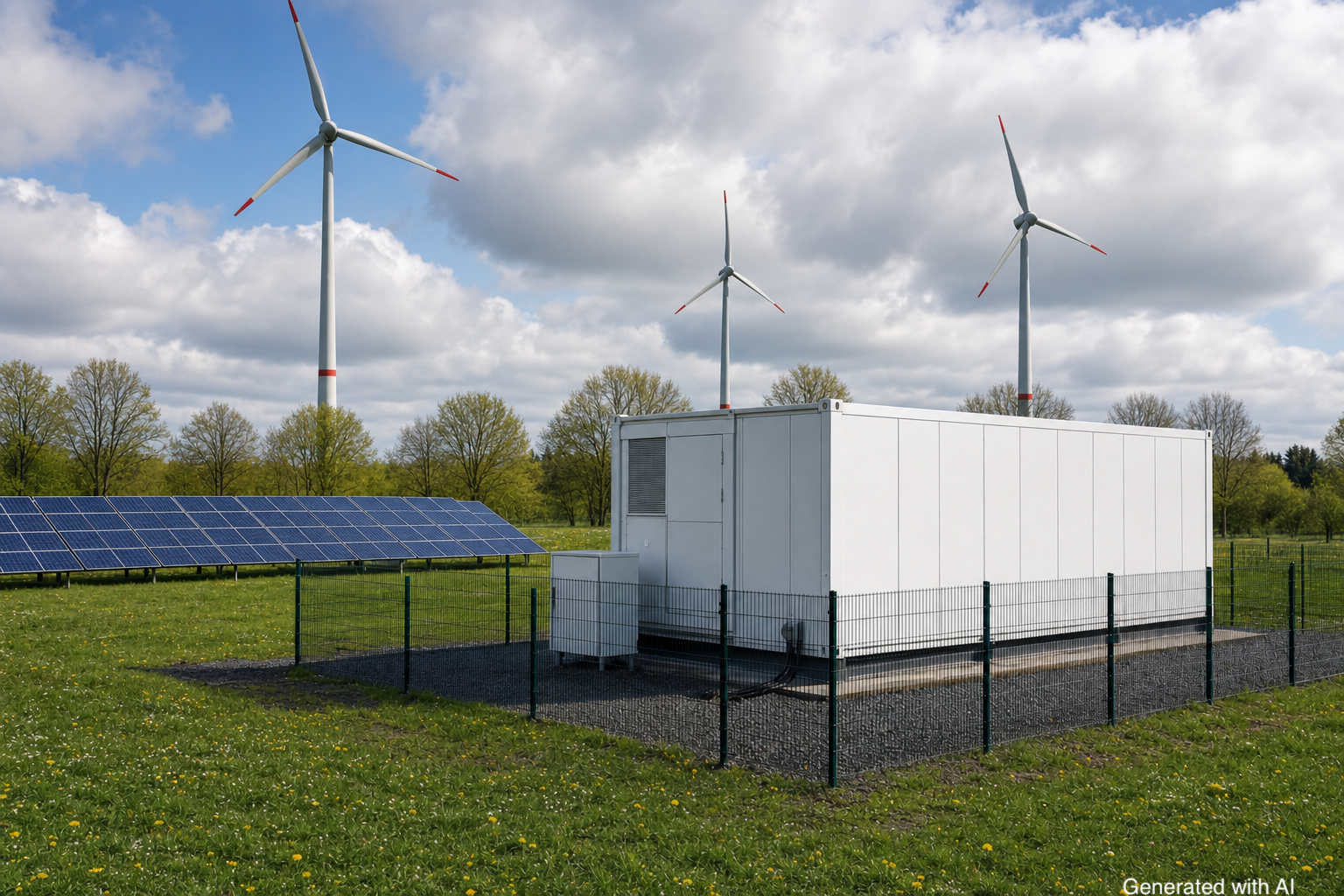 Erlöse von co-location Batteriespeichern im April 2026 - PV fällt zurück, Wind holt auf, aber beide schwächer als im März