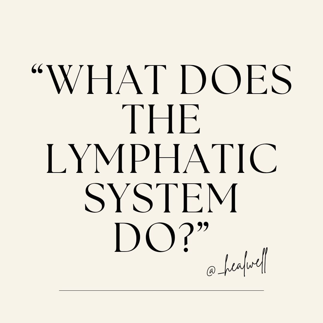 ✨️What does the lymphatic system do?✨️

Your lymphatic system has many functions. 
Its key functions include:

&bull; Collecting excess fluid from your body&rsquo;s tissues and returning it to your bloodstream. This supports healthy fluid levels in y