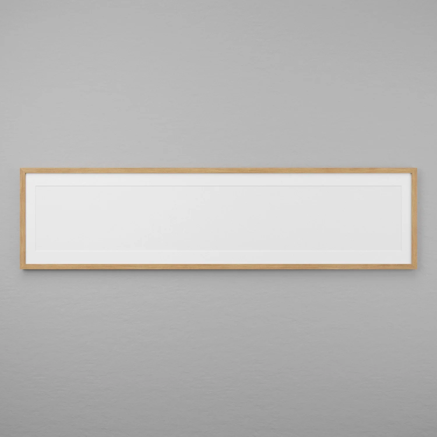 Frame, 40 × 170 cm, Oak Wood, Clear Acrylic
