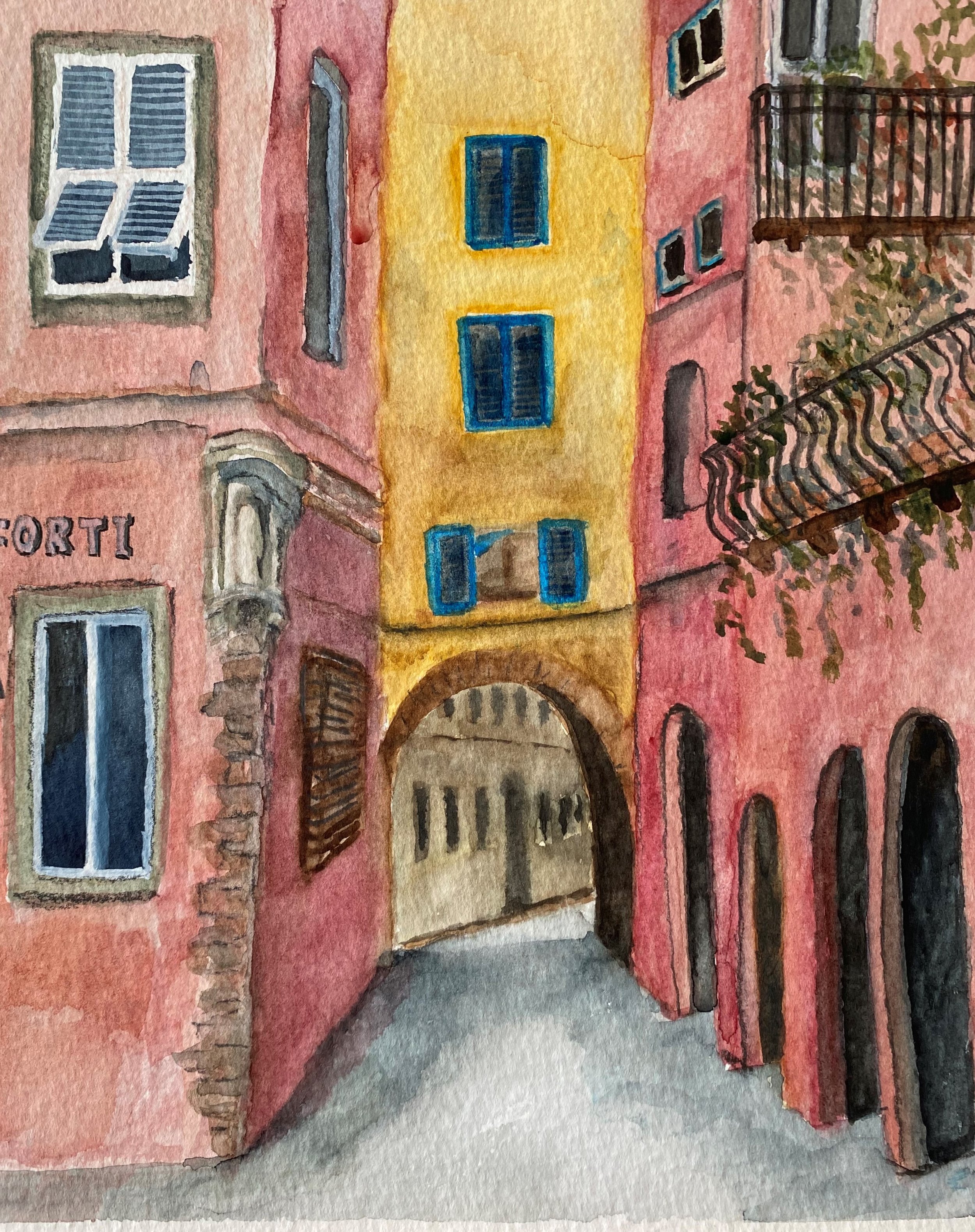 Italian town scene
