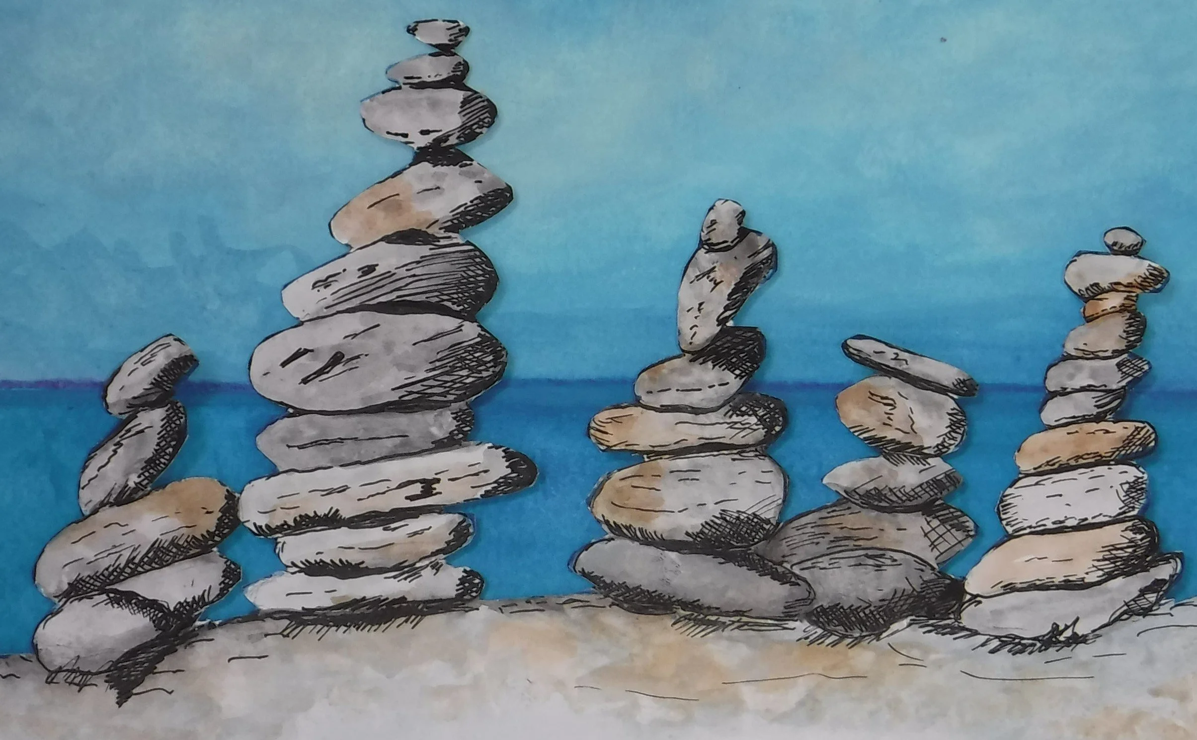rock stacks watercolour collage.jpg