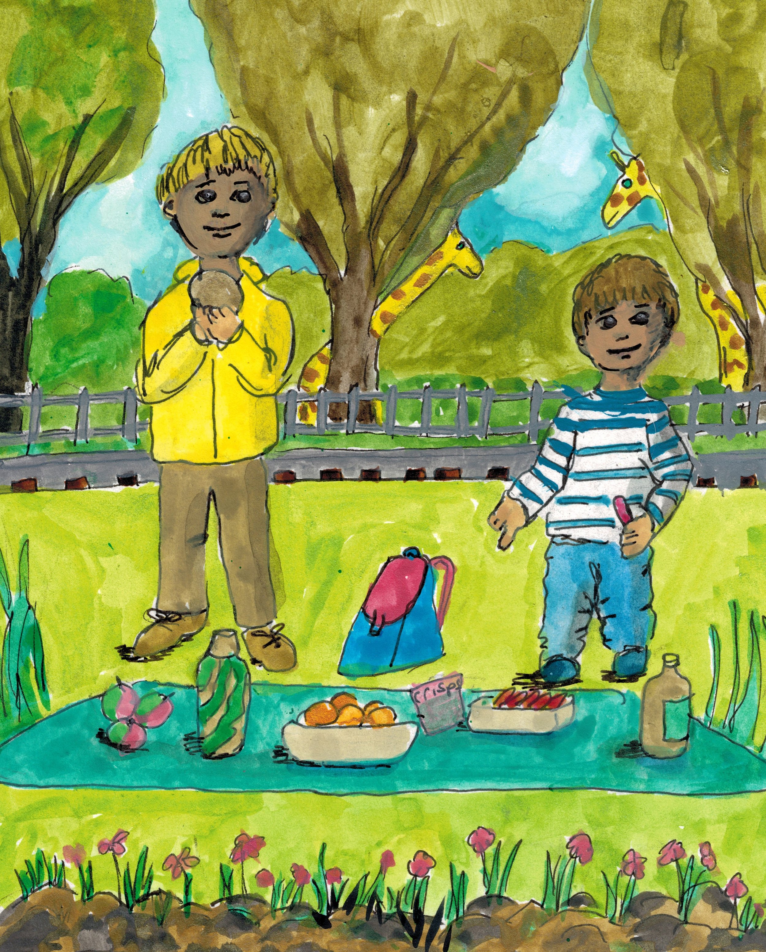 Lovely picnic but the boys won't sit down