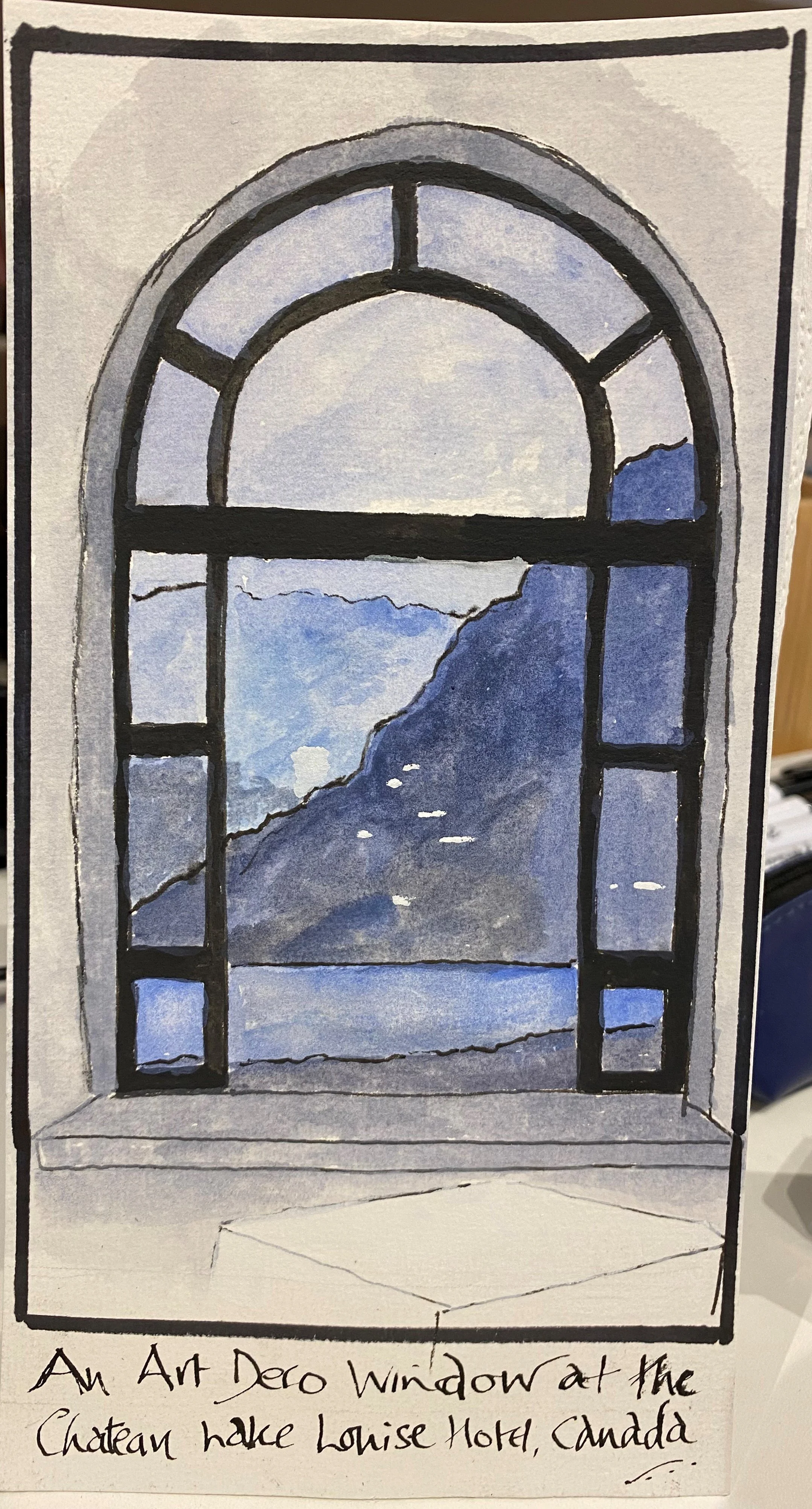 Lake Louise Hotel window