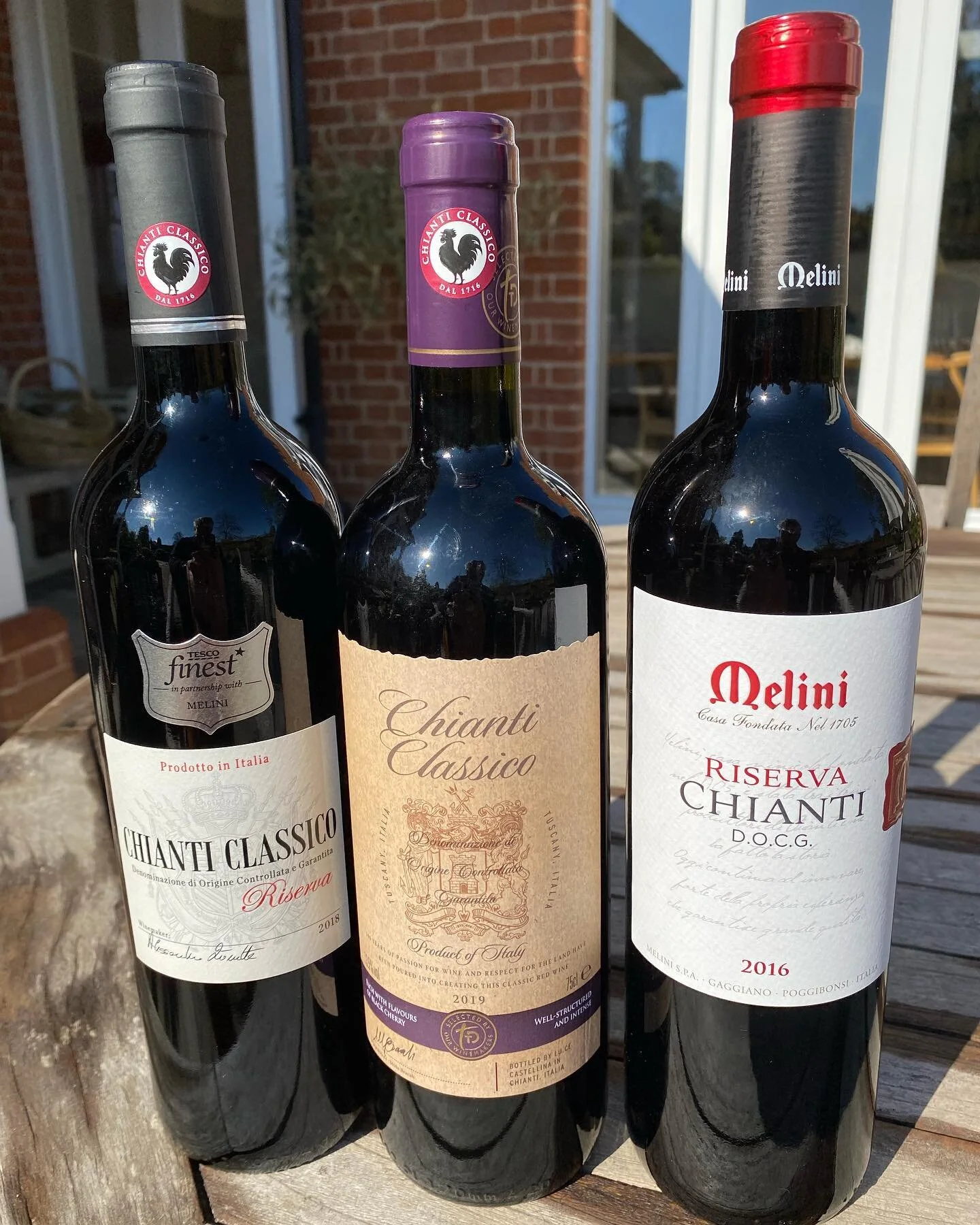 And the reds for #tastingwithwillie live at 7pm Saturday 8th May.... Three Chianti&rsquo;s from @tescofood @waitrose @sainsburys If you want to learn the whys and where fires of what makes great Chianti, join me for a lot of #fun #wine #yum