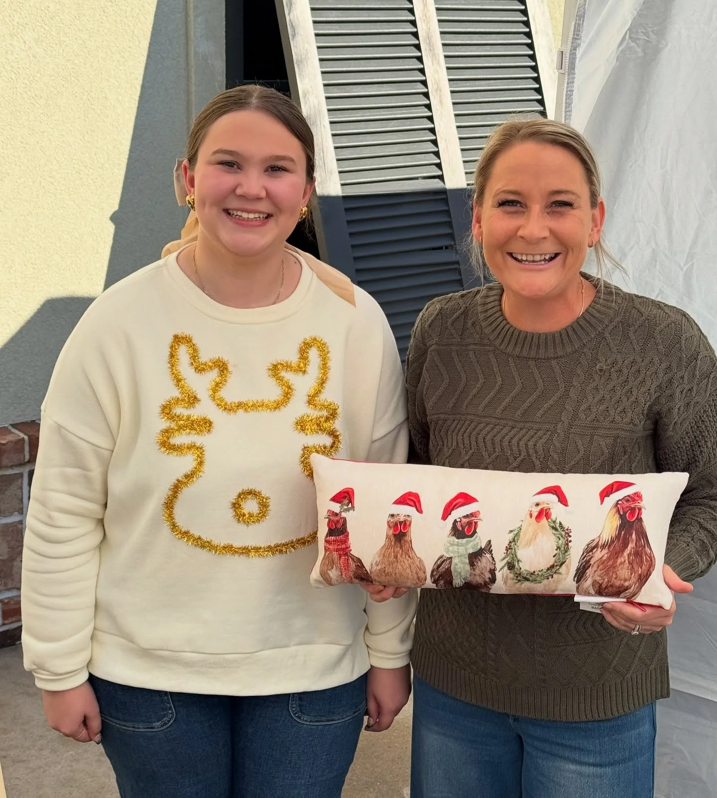 My friend, Tori, from @kimberlymadisondesigns gave me the sweetest gift today and it just brought me so much joy! 

I love how much this community loves Olive and the other chickens. At the market today, at least 5 people asked me how Olive was doing