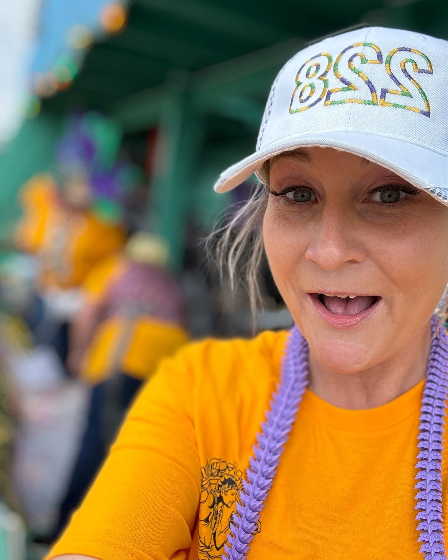 Scenes from today&rsquo;s parade 💜💚💛 #mardigras #biloxi