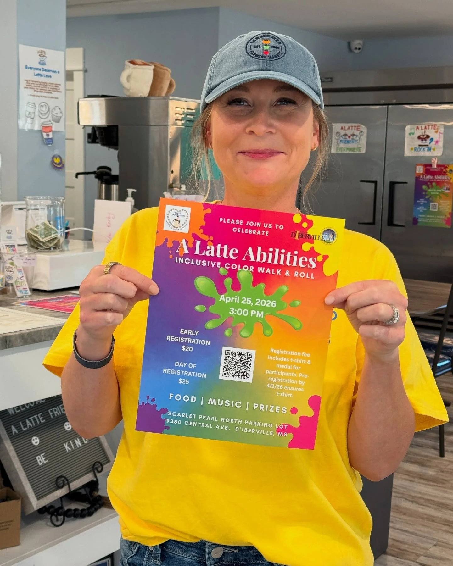 To my local friends here on the MS Gulf Coast, join us at the @alattefriends A Latte Abilities - inclusive color walk and roll on April 25 in D&rsquo;Iberville. I will be there doing content with @gulfcoastcontentstudio and enjoying the sunshine, smi