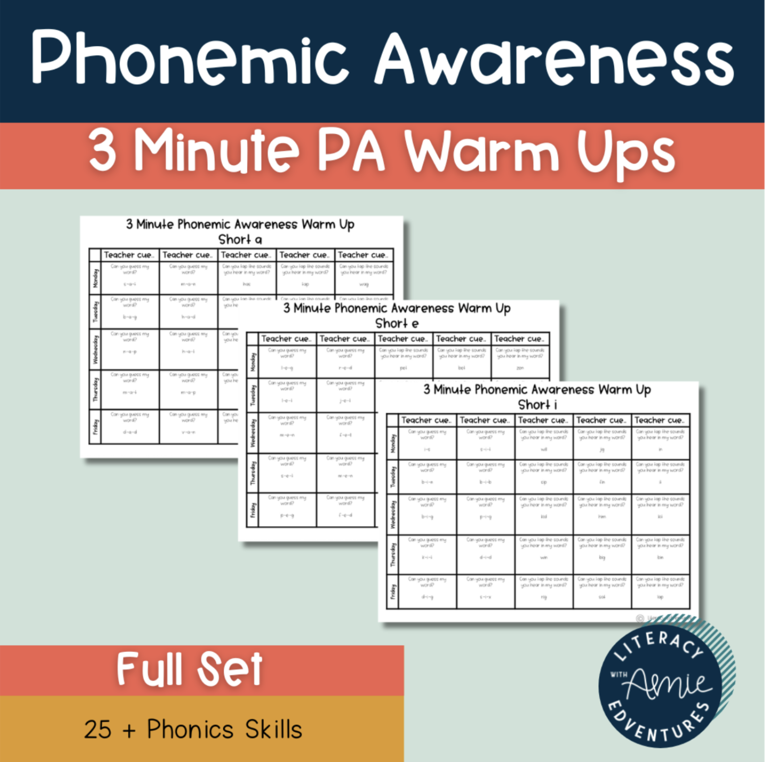 3 Minute PA Warm Ups