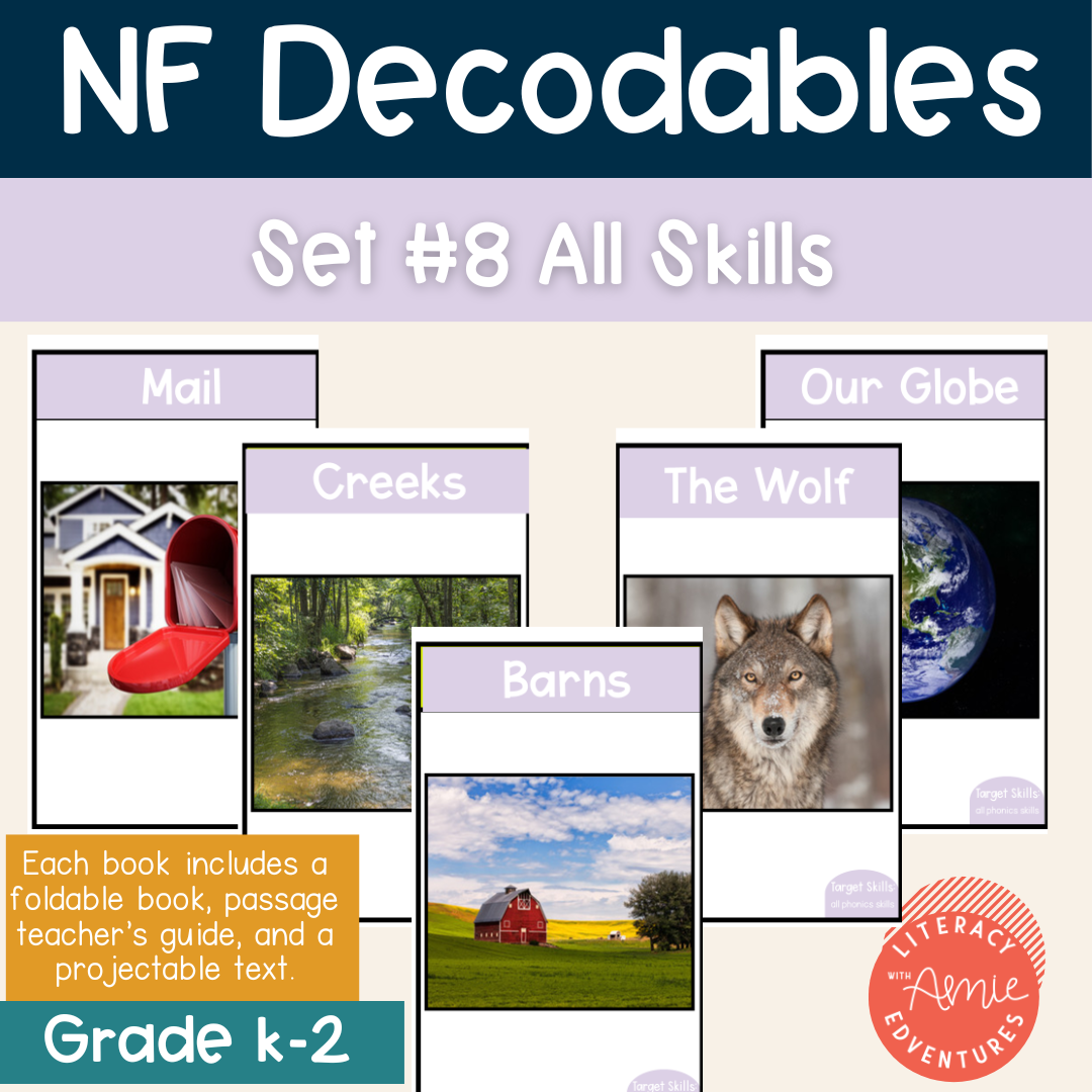 Decodable Books and Passages Set 8 | All Skills — Literacy Edventures