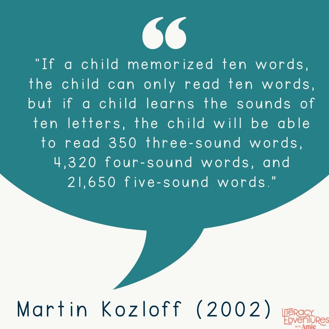 Imagine this: A child memorizes ten words. With traditional methods, they can only read those ten words. But what if they learn the sounds of ten letters instead? According to Dr. Martin Kozloff, that opens up a world of possibilities&mdash;350 three