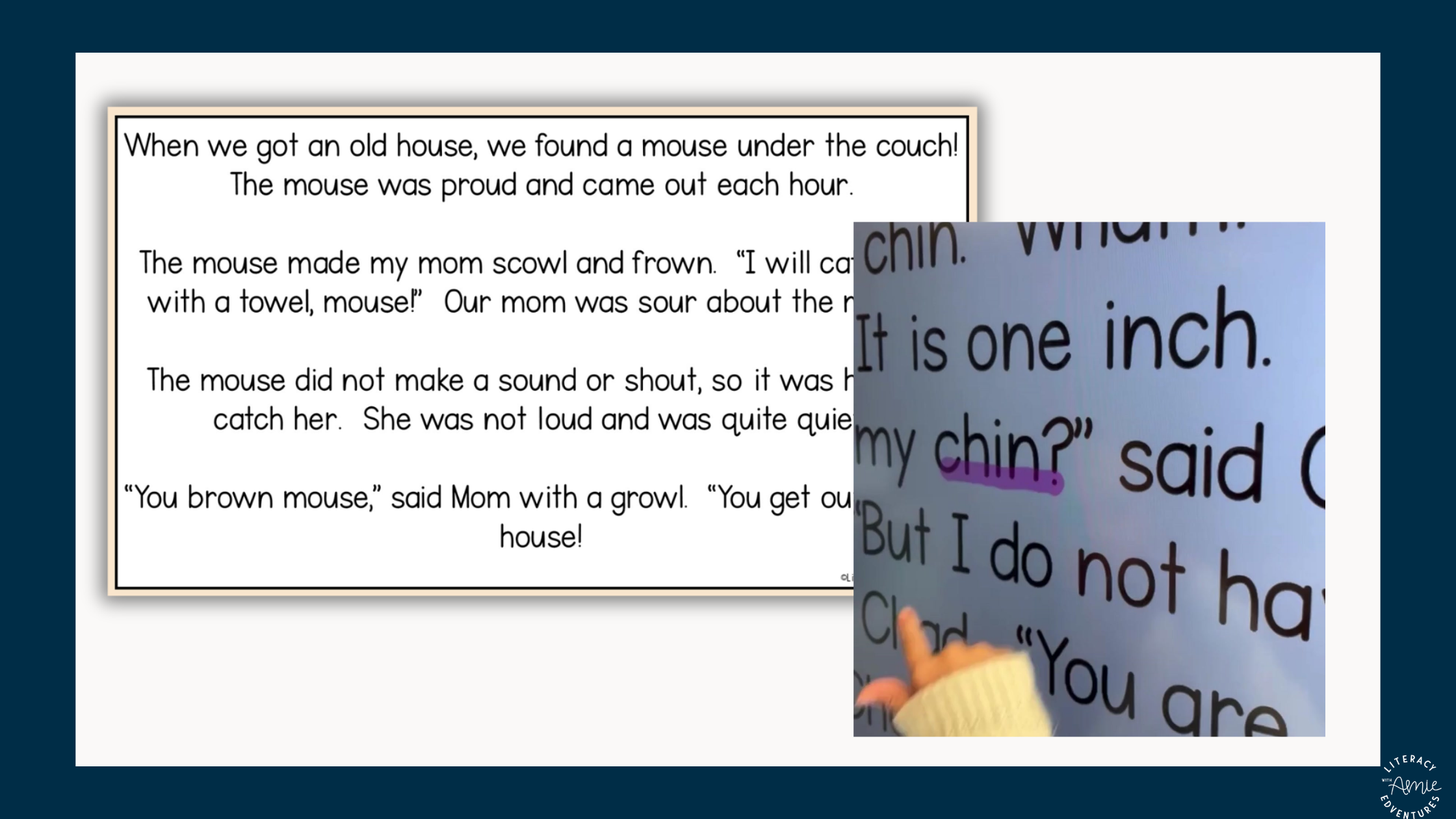 Students apply newly learned phonics skills while reading connected decodable text during explicit Tier 1 reading instruction.