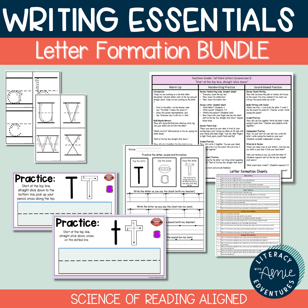 Year Long Letter Formation Bundle