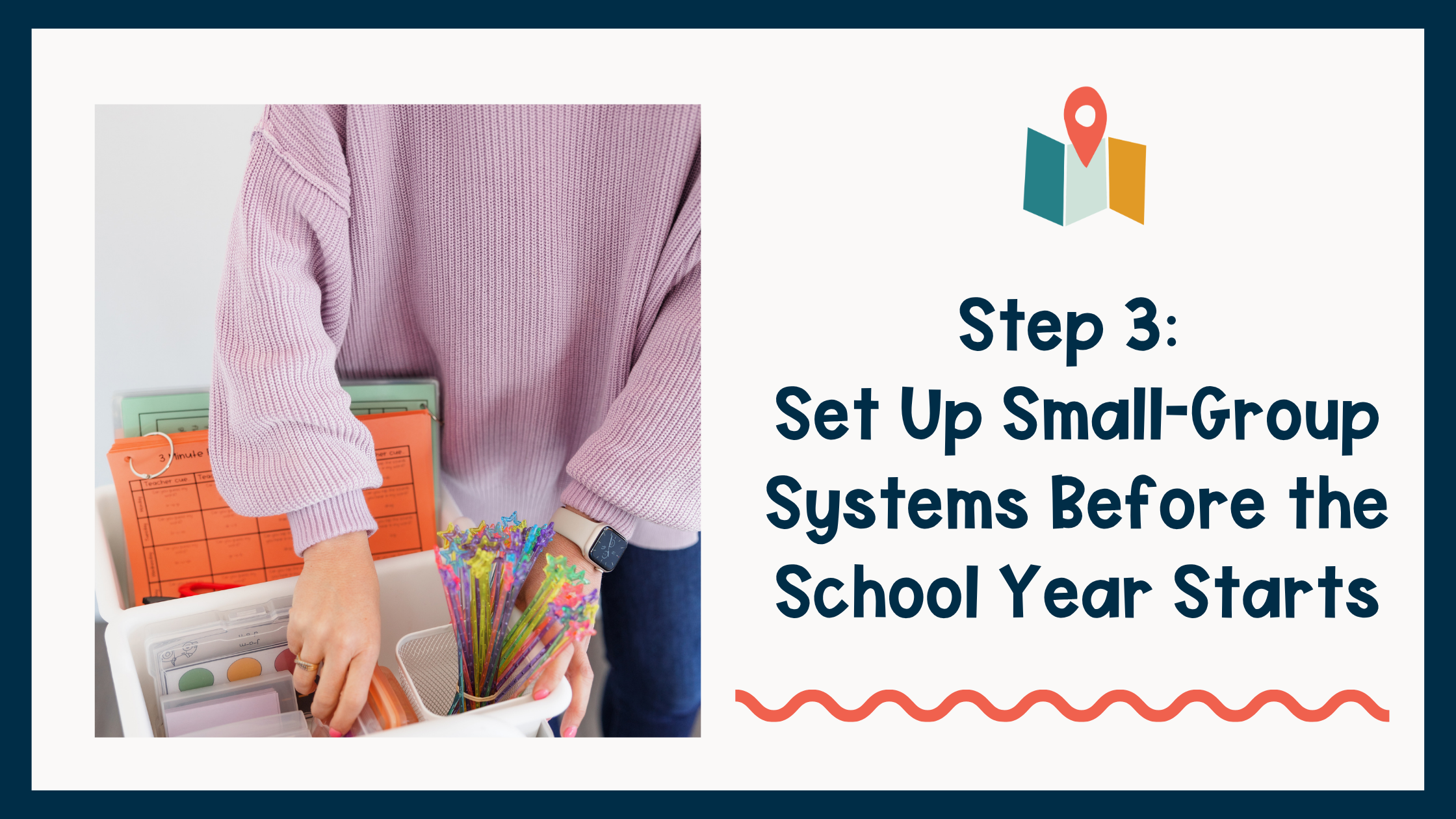 Organized small-group reading table with phonics materials and structured literacy routines.